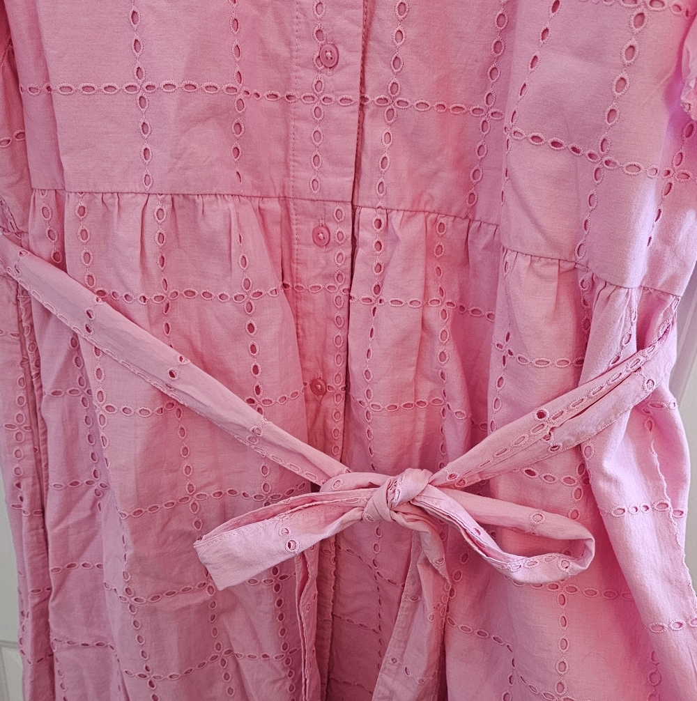 NWT Crown & Ivy Pink Midi Dress - Picture 6 of 8